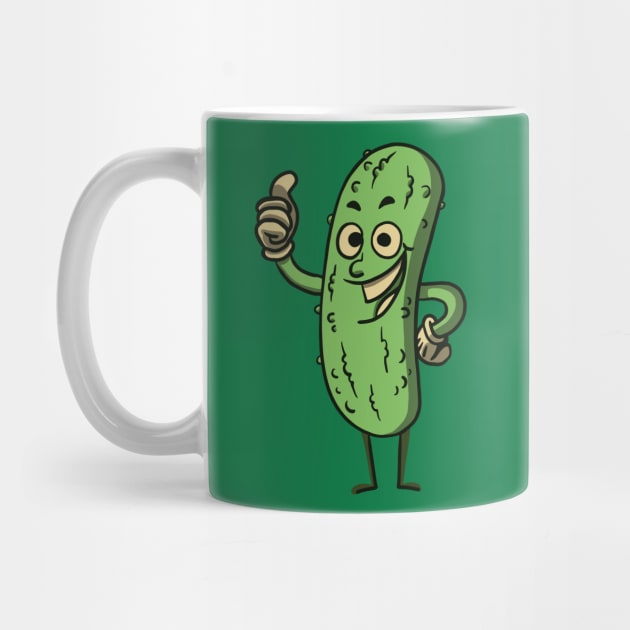 Funny Retro Pickle Cartoon by SLAG_Creative